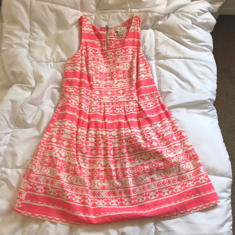 Forever 21 Plus Size Coral and White Dress